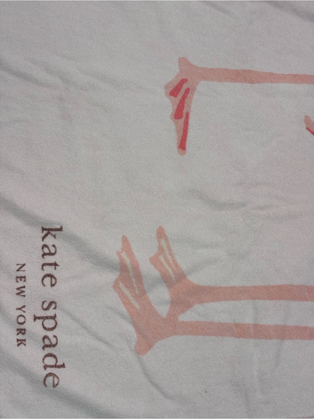 kate spade Flamingo Print Beach Towel in Pink and Coral - Picture 4 of 7